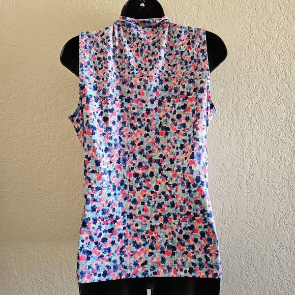 EP NY Ditzy Floral Sleeveless Golf Top - Picture 7 of 8